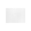 Blank open notebook on white background.