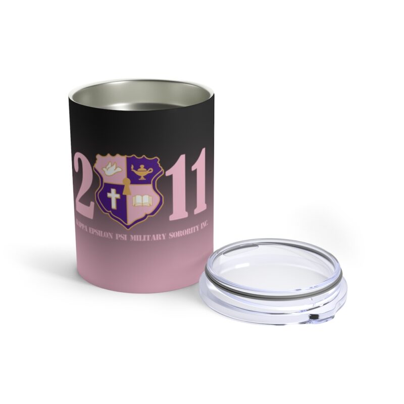 faded pink and black tumbler 10oz