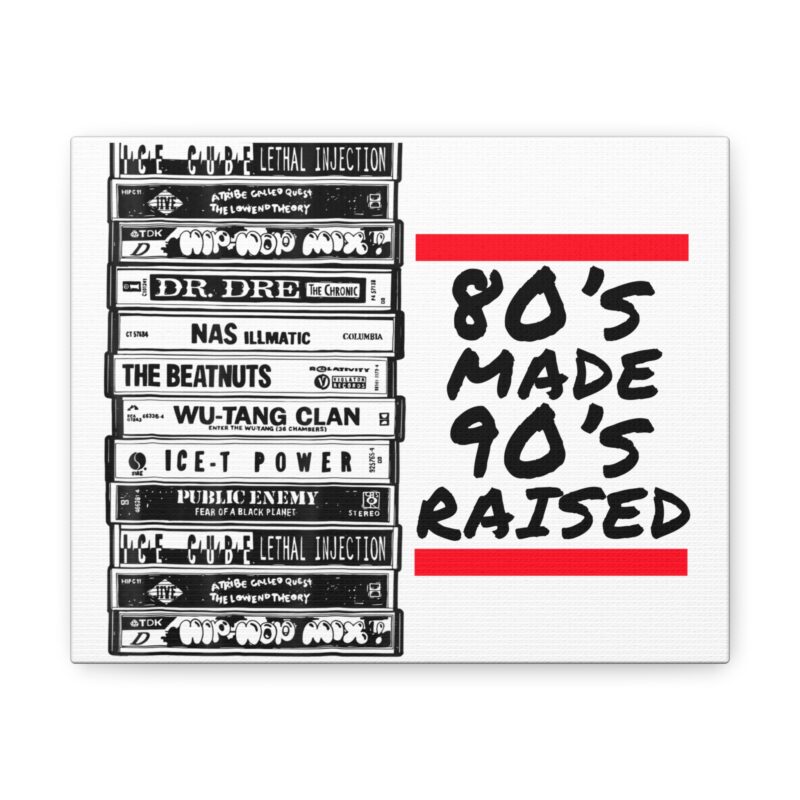 80's Made 90's Raised Canvas Art - Image 2
