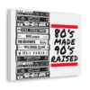 80's Made 90's Raised Canvas Art - Image 8