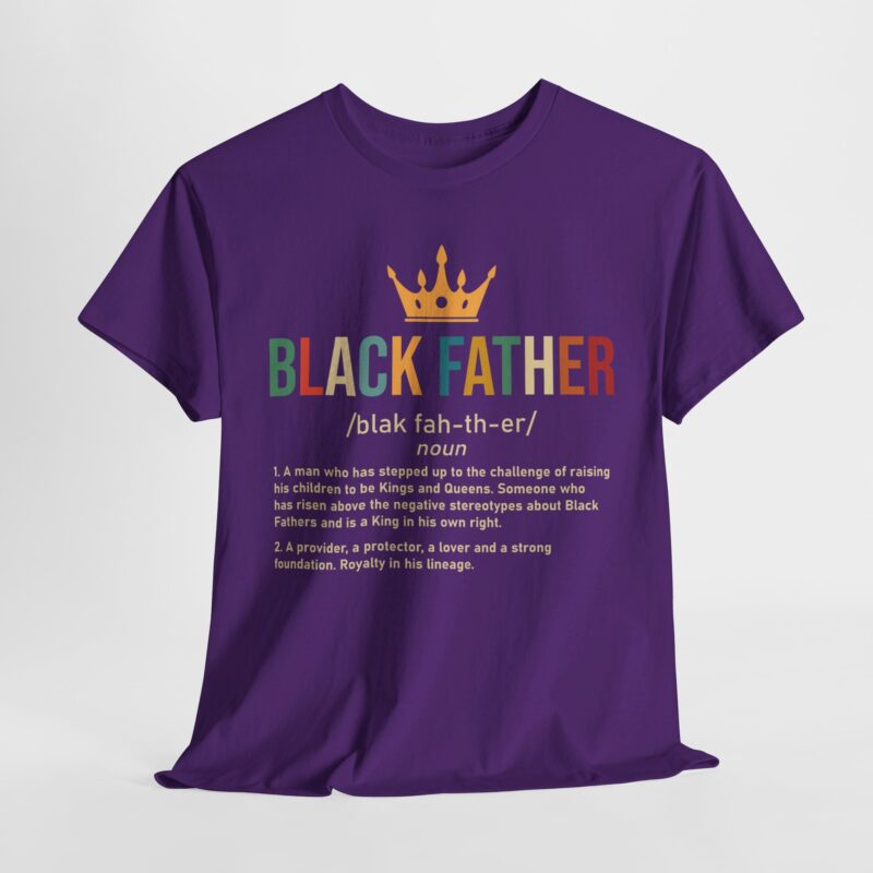 Comfort Meets Power: Black Father Graphic Tee - Image 141