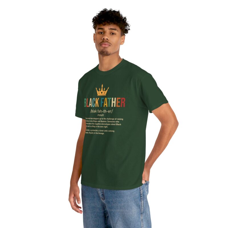 Comfort Meets Power: Black Father Graphic Tee - Image 68