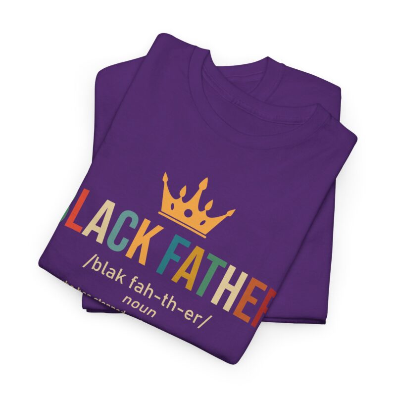 Comfort Meets Power: Black Father Graphic Tee - Image 140