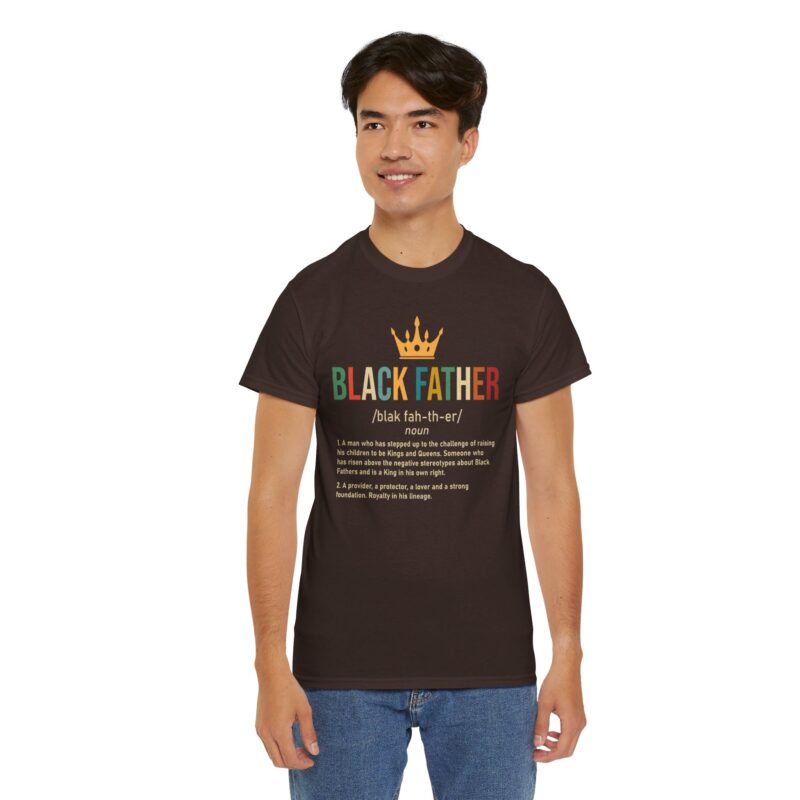 Comfort Meets Power: Black Father Graphic Tee - Image 48