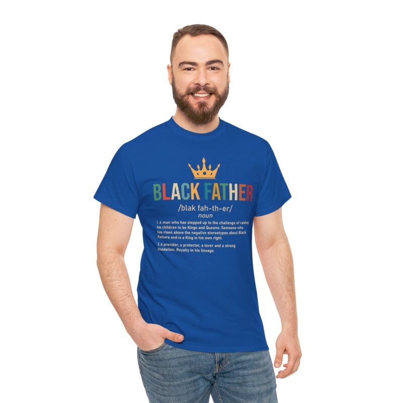 Comfort Meets Power: Black Father Graphic Tee - Image 94