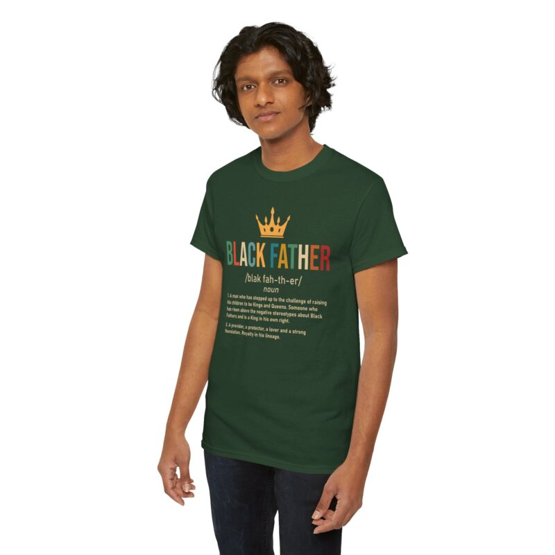 Comfort Meets Power: Black Father Graphic Tee - Image 73