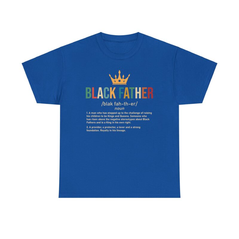 Comfort Meets Power: Black Father Graphic Tee - Image 82
