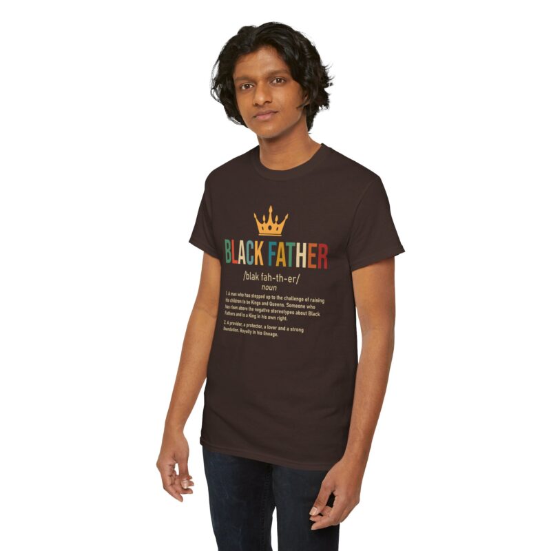 Comfort Meets Power: Black Father Graphic Tee - Image 46