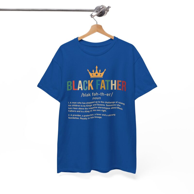 Comfort Meets Power: Black Father Graphic Tee - Image 88