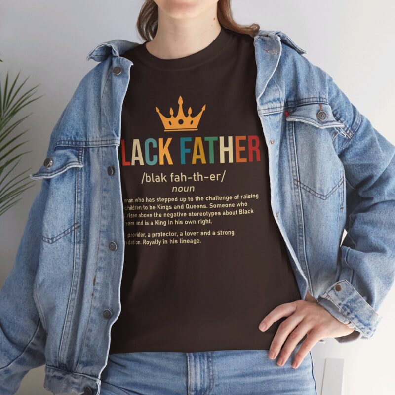 Comfort Meets Power: Black Father Graphic Tee - Image 50
