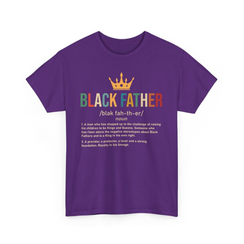 Comfort Meets Power: Black Father Graphic Tee - Image 138