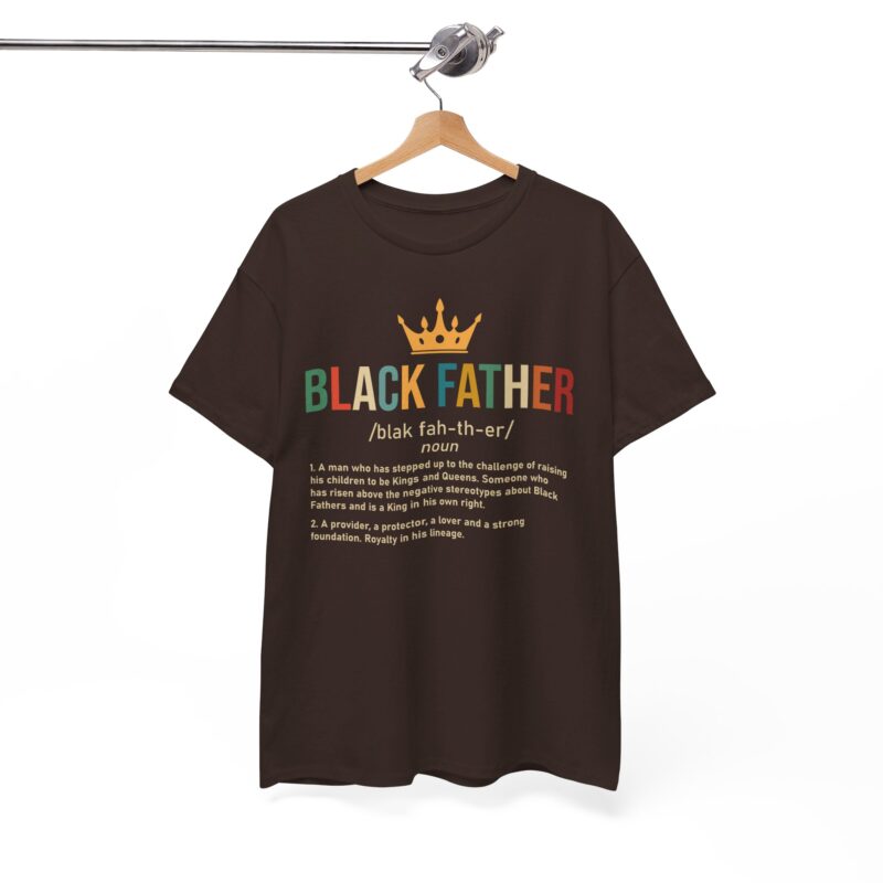 Comfort Meets Power: Black Father Graphic Tee - Image 34