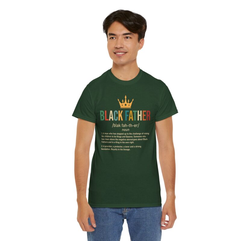 Comfort Meets Power: Black Father Graphic Tee - Image 75