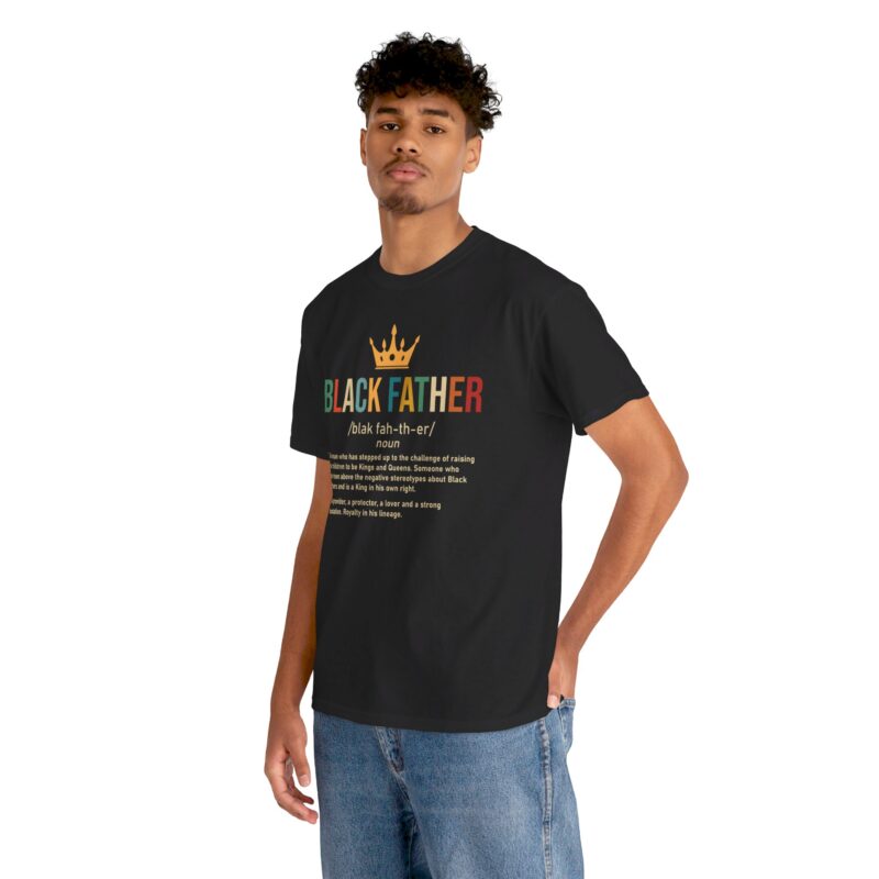 Comfort Meets Power: Black Father Graphic Tee - Image 14
