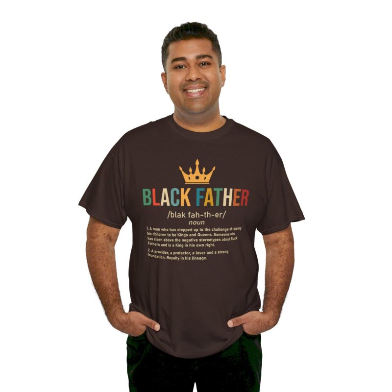 Comfort Meets Power: Black Father Graphic Tee - Image 44