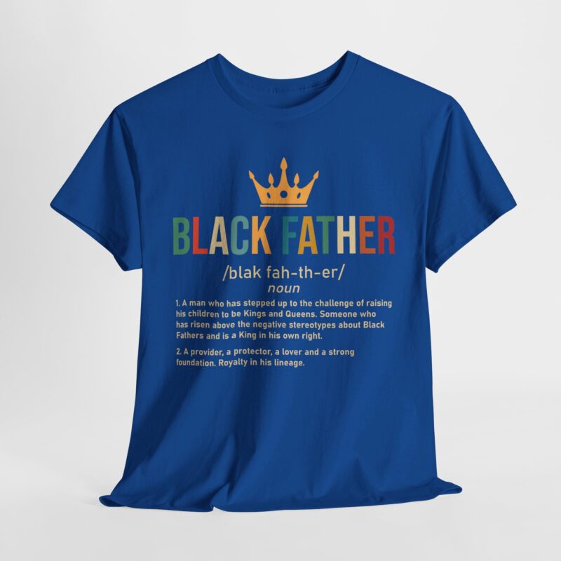 Comfort Meets Power: Black Father Graphic Tee - Image 87