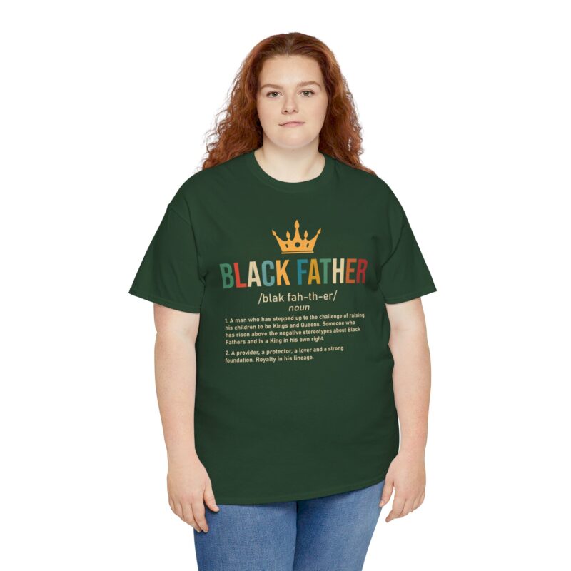 Comfort Meets Power: Black Father Graphic Tee - Image 69