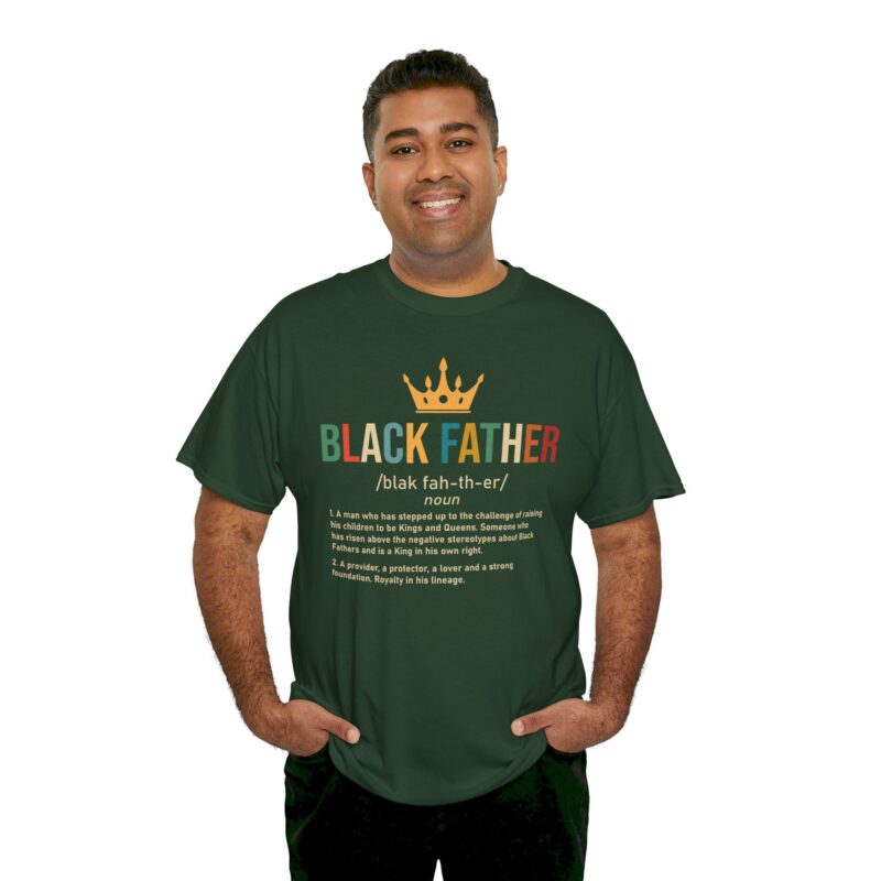 Comfort Meets Power: Black Father Graphic Tee - Image 71