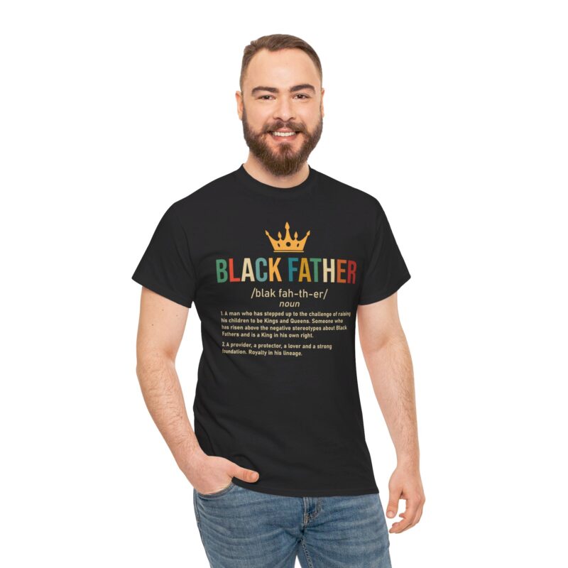 Comfort Meets Power: Black Father Graphic Tee - Image 13