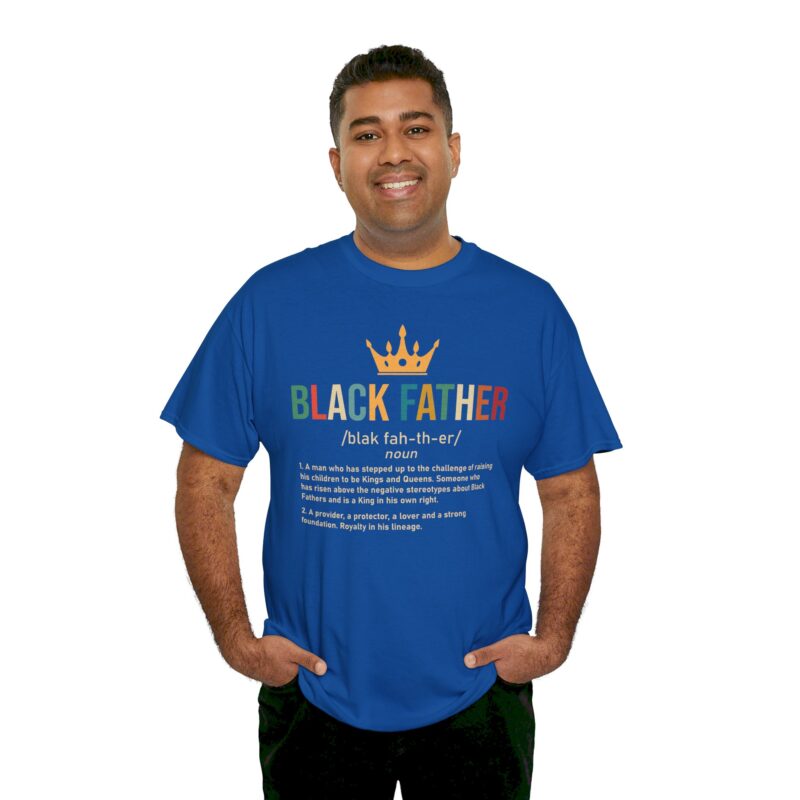 Comfort Meets Power: Black Father Graphic Tee - Image 98