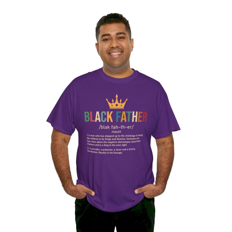 Comfort Meets Power: Black Father Graphic Tee - Image 152
