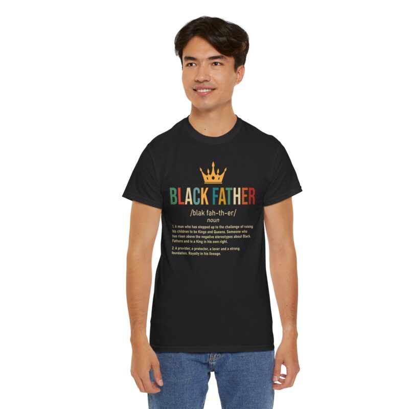 Comfort Meets Power: Black Father Graphic Tee - Image 21