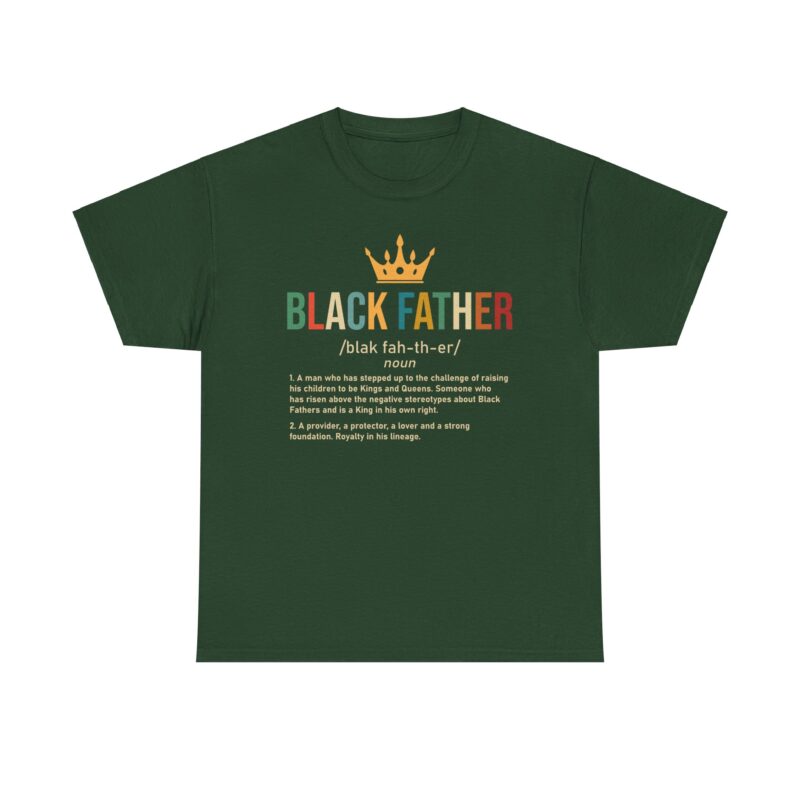 Comfort Meets Power: Black Father Graphic Tee - Image 55