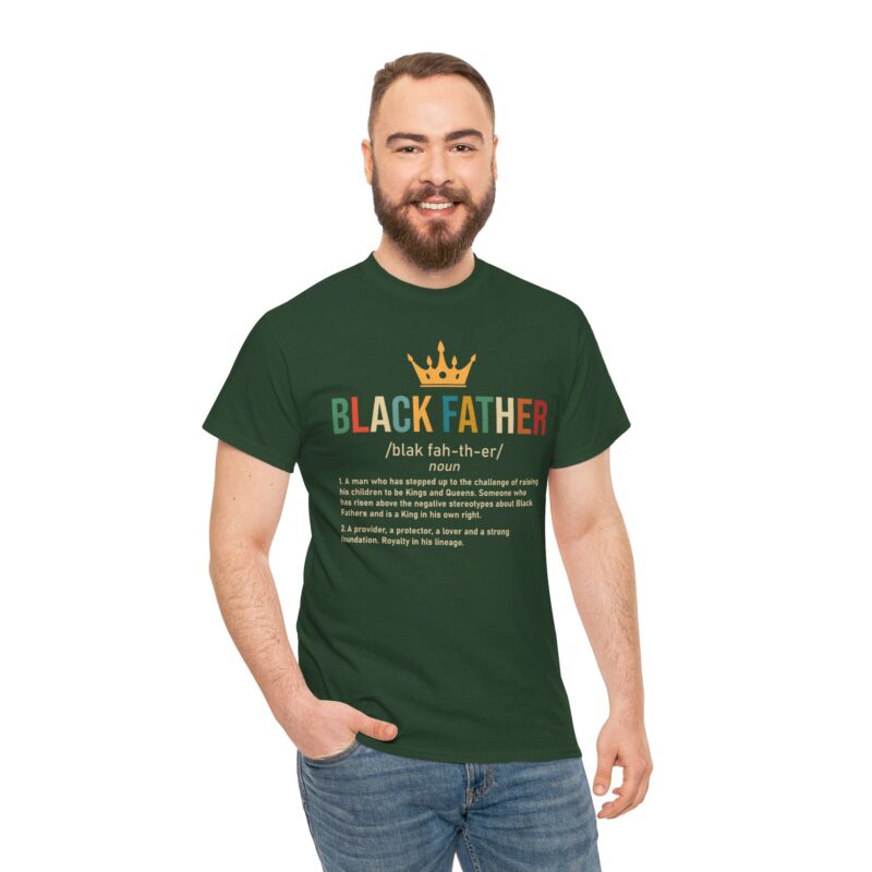 Comfort Meets Power: Black Father Graphic Tee - Image 67
