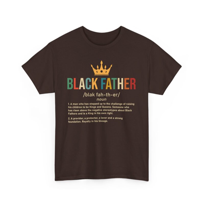 Comfort Meets Power: Black Father Graphic Tee - Image 30