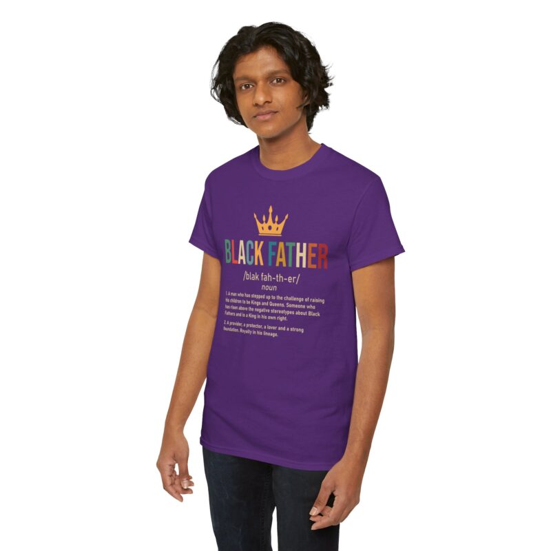 Comfort Meets Power: Black Father Graphic Tee - Image 154