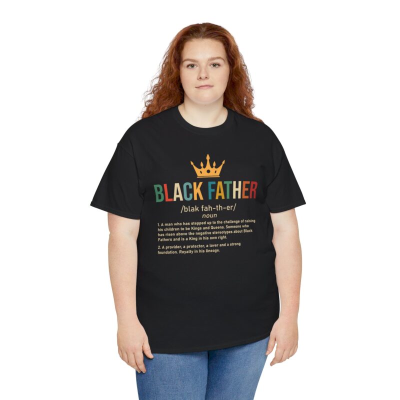 Comfort Meets Power: Black Father Graphic Tee - Image 15