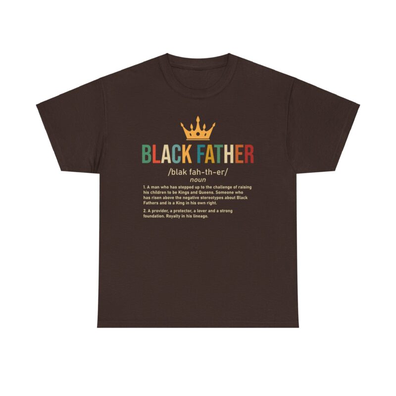 Comfort Meets Power: Black Father Graphic Tee - Image 28
