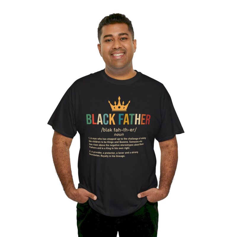 Comfort Meets Power: Black Father Graphic Tee - Image 17