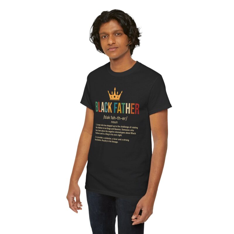 Comfort Meets Power: Black Father Graphic Tee - Image 19
