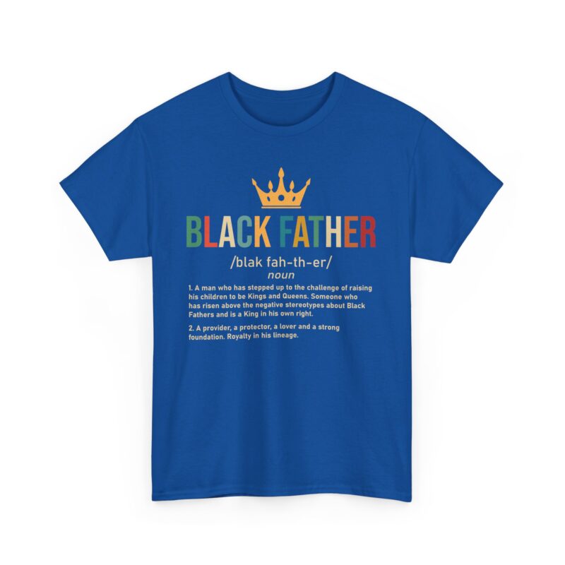 Comfort Meets Power: Black Father Graphic Tee - Image 84