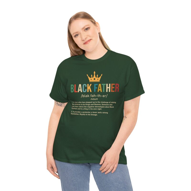 Comfort Meets Power: Black Father Graphic Tee - Image 66