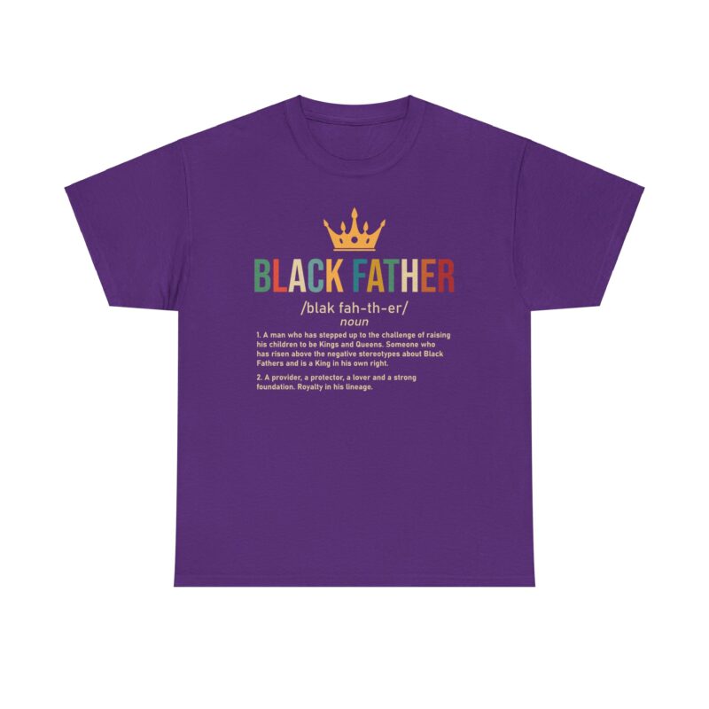 Comfort Meets Power: Black Father Graphic Tee - Image 136