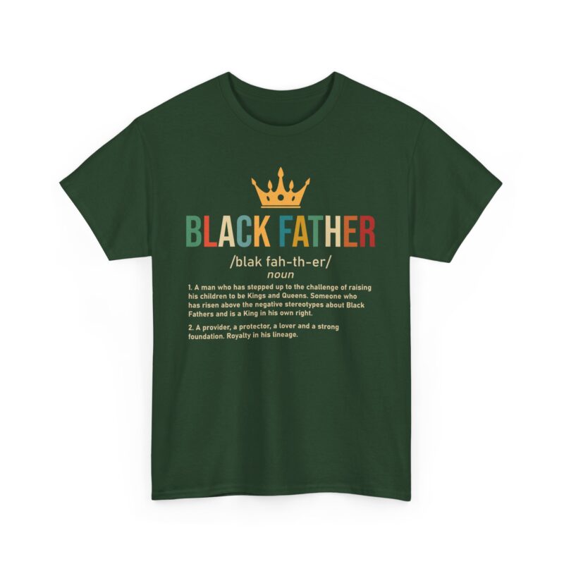 Comfort Meets Power: Black Father Graphic Tee - Image 57