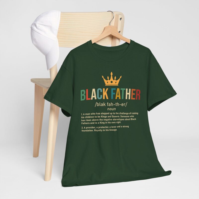 Comfort Meets Power: Black Father Graphic Tee - Image 62
