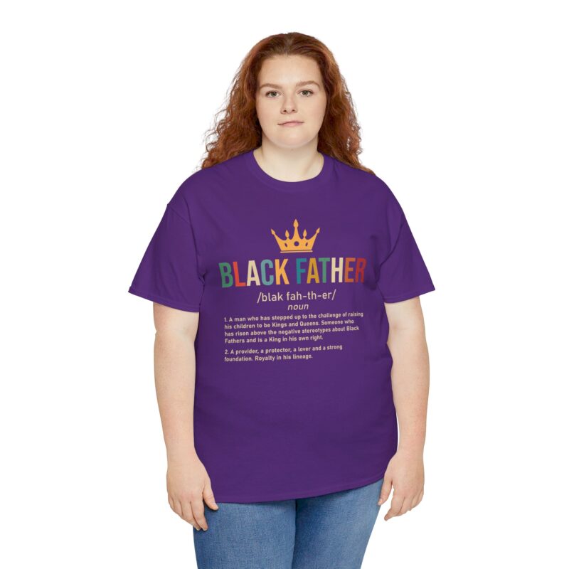 Comfort Meets Power: Black Father Graphic Tee - Image 150
