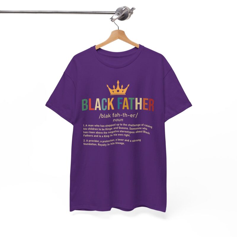 Comfort Meets Power: Black Father Graphic Tee - Image 142