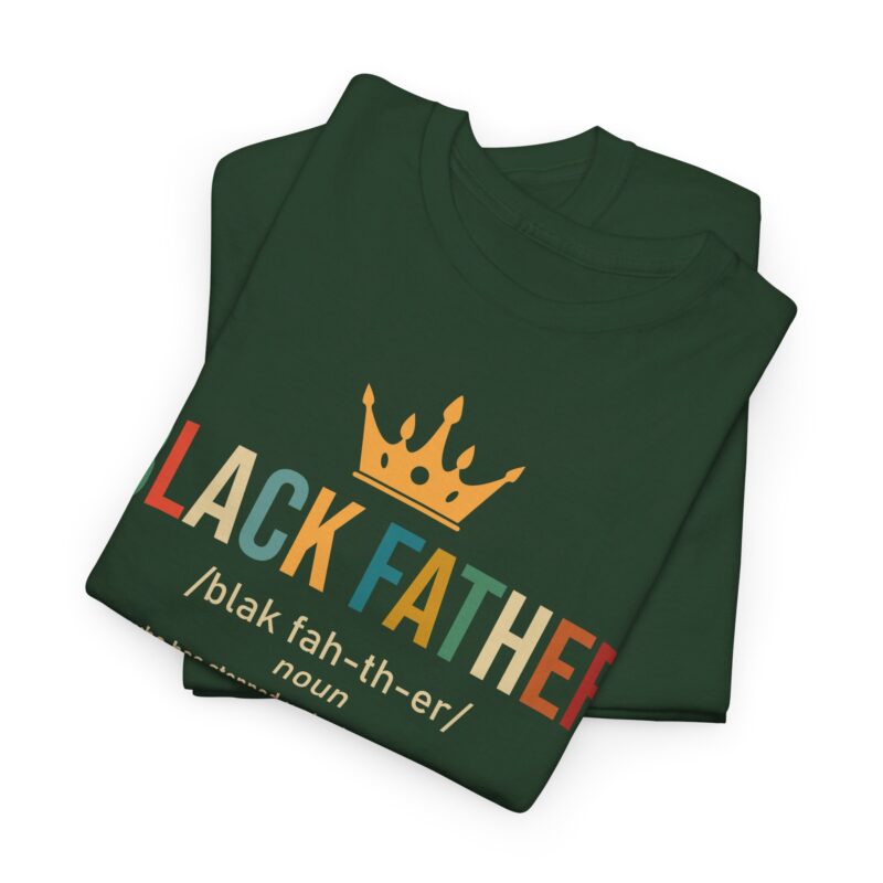 Comfort Meets Power: Black Father Graphic Tee - Image 59