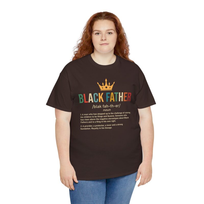 Comfort Meets Power: Black Father Graphic Tee - Image 42